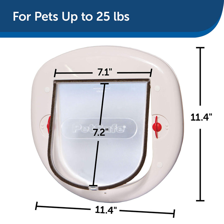 PetSafe Exterior / Interior Cat Door: Staywell Big Cat 4-Way Locking Pet Door Flap for Large Cats- Tinted Privacy Door- Weatherproof, Durable Door Frame- DIY Easy Install with Hardware Kit Included Big Cat Door