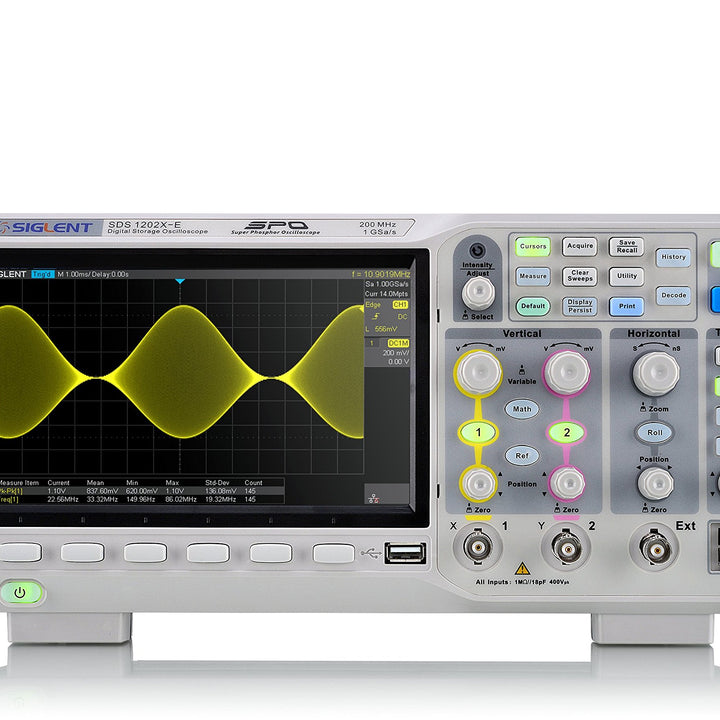 Siglent Technologies SDS1202X-E 200 mhz Digital Oscilloscope 2 Channels, Grey and Siglent Technologies SDG1032X Arbitrary Waveform - Function Generator Oscilloscope + Arbitrary Waveform