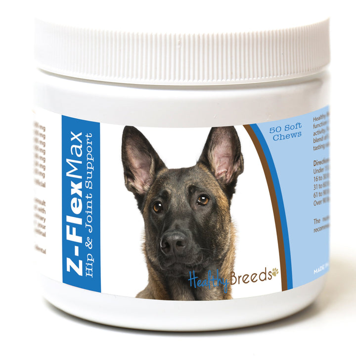 Healthy Breeds Belgian Malinois Z-Flex Max Hip and Joint Soft Chews 50 Count 50 Ct