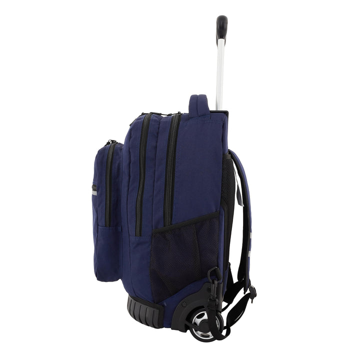 Travelers Club Rolling Backpack, Midnight Blue, 18-Inch 18 Inch