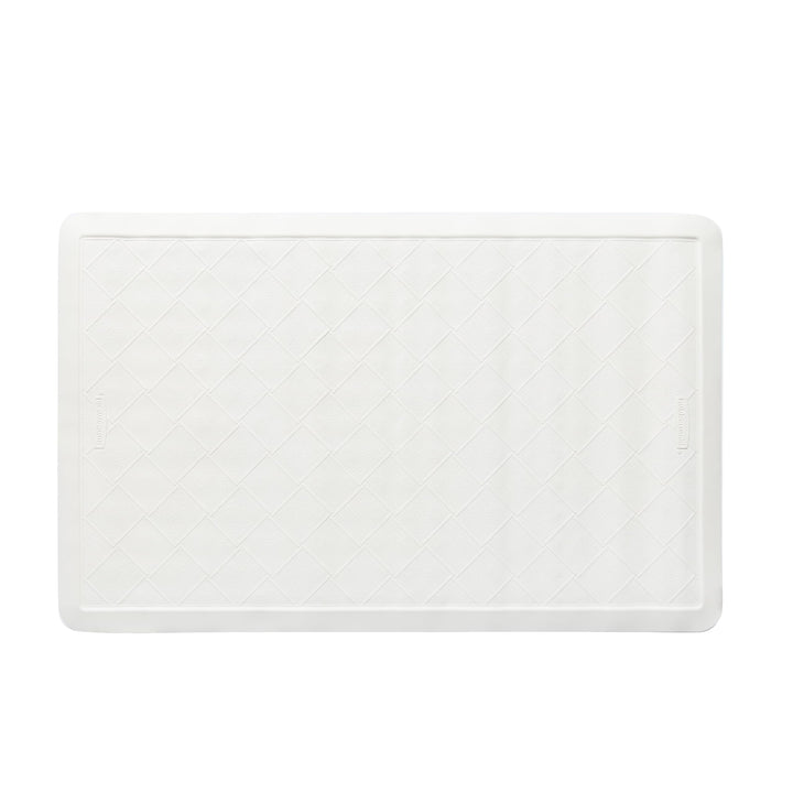 Rubbermaid Commercial Products Bath Tub and Shower Mat, Safti-Grip Non-Slip Bathroom Mat for Shower/Bathtub with Suction Cups, Machine Washable, 14-Inch X 24-Inch, Medium, White