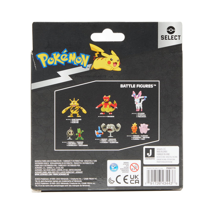 Pokémon Select Evolution 3 Pack - Features 2-Inch Pichu and Pikachu and 3-Inch Raichu Battle Figures Pichu, Pikachu & Raichu