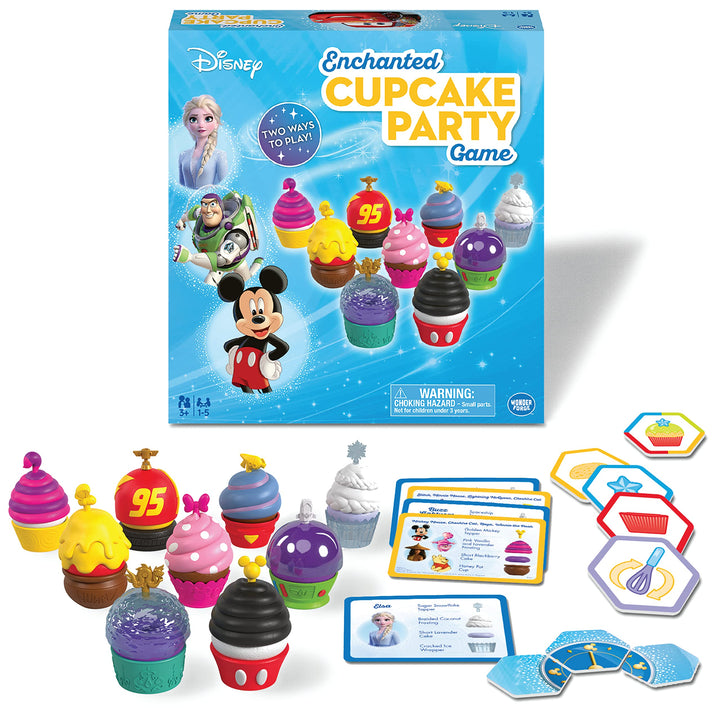 Wonder Forge Disney Enchanted Cupcake Party Game - Engaging Matching Game for Kids Ages 3 & Up | Featuring Beloved Disney Characters | Great for Skill Development | Ideal Birthday Disney Cupcake Party