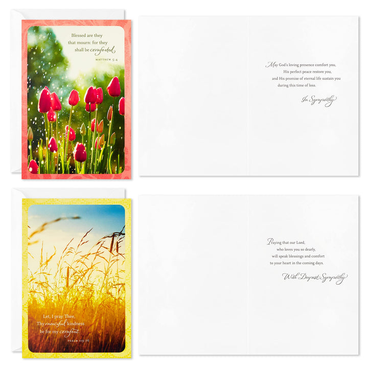 Dayspring Assorted Religious Sympathy Cards (Christian Prayers, 16 Cards and Envelopes)