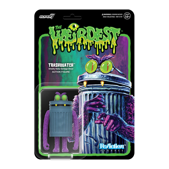 Super7 The Weirdest Trashquatch (Indigo to Hell) - 3.75" The Weirdest Action Figure Campy Horror Collectibles and Retro Toys Trashquatch (Indigo to Hell)