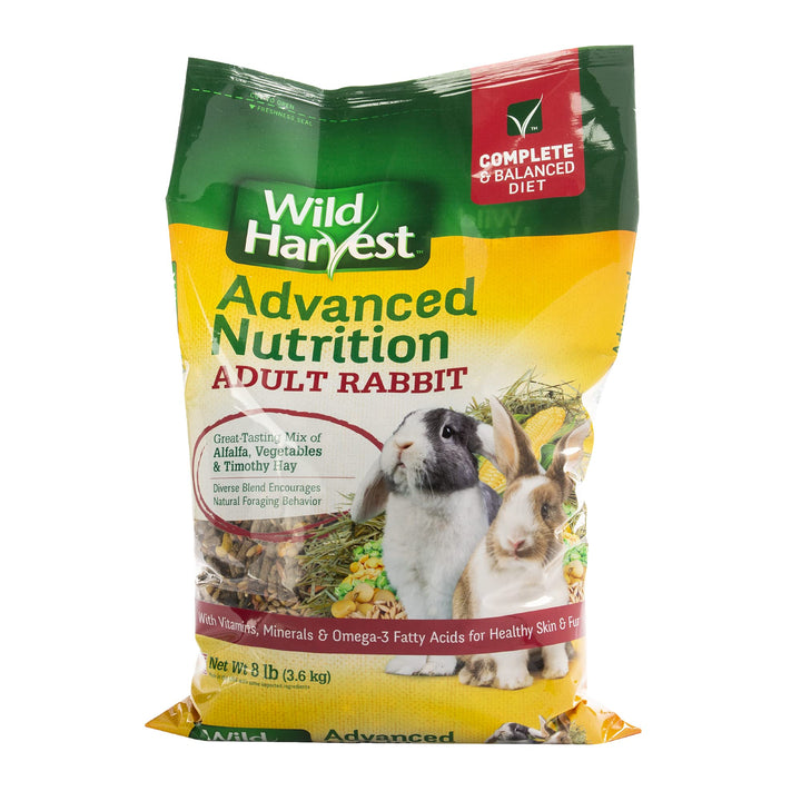 Wild Harvest Advanced Nutrition Diet For Adult Rabbits, 8 Lbs