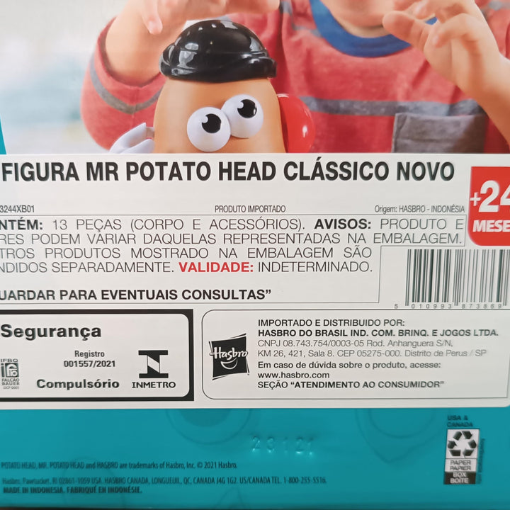 Potato Head Classic Toy For Kids Ages 2 and Up,Includes 13 Parts and Pieces to Create Funny Faces