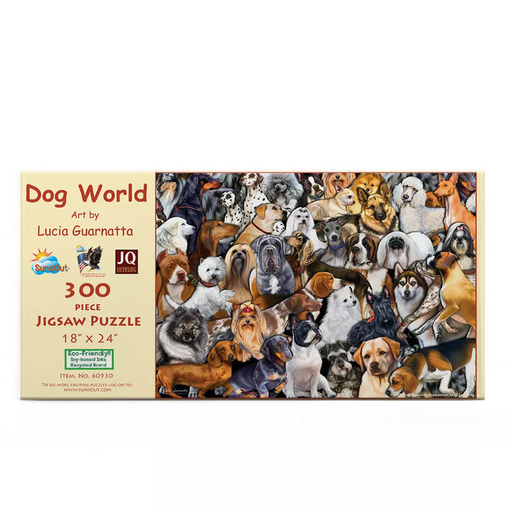 Sunsout Dog World 300 Pc Jigsaw Puzzle 60930