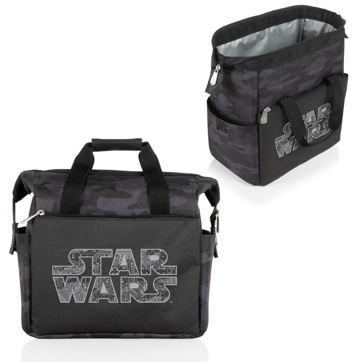 PICNIC TIME Star Wars On The Go Lunch Bag, Soft Cooler Lunch Box, Insulated Lunch Bag, (Black Camo) 10 x 6 x 10.5 Star Wars - Black Camo