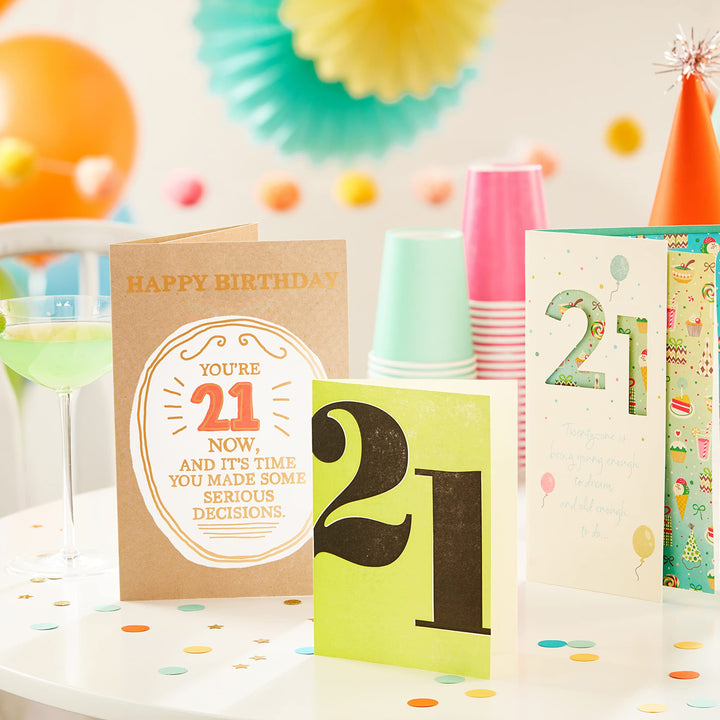 American Greetings 21st Birthday Card (Being Young)