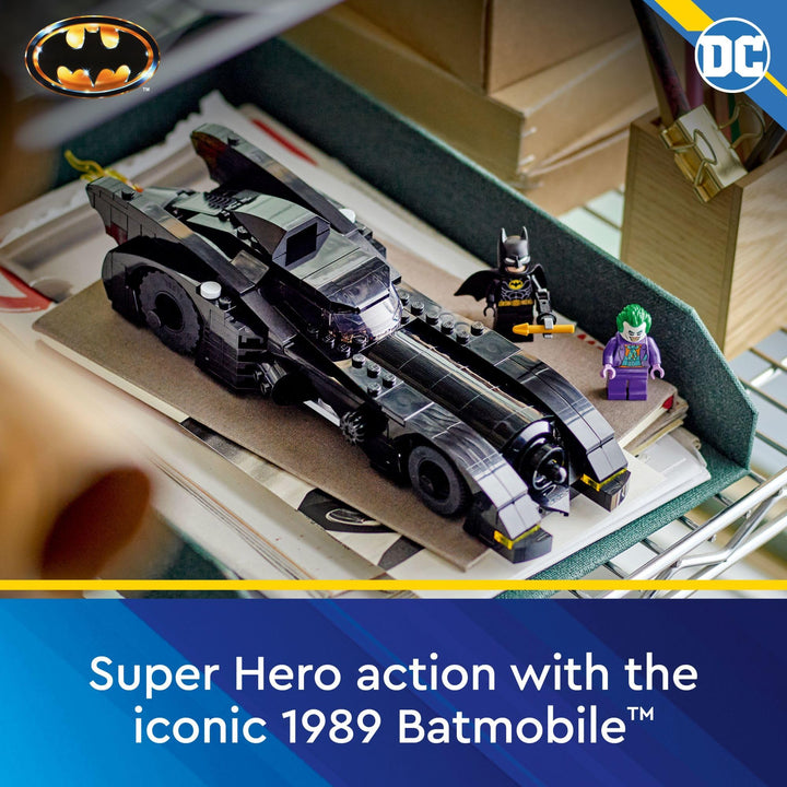 Lego DC Batmobile: Batman vs. The Joker Chase 76224 Building Toy Set, This DC Super Hero Toy Features Batman's Iconic Vehicle with Weapons and a Minifigure Compatible Cockpit, DC Gift for 8 Year Olds Multicolor