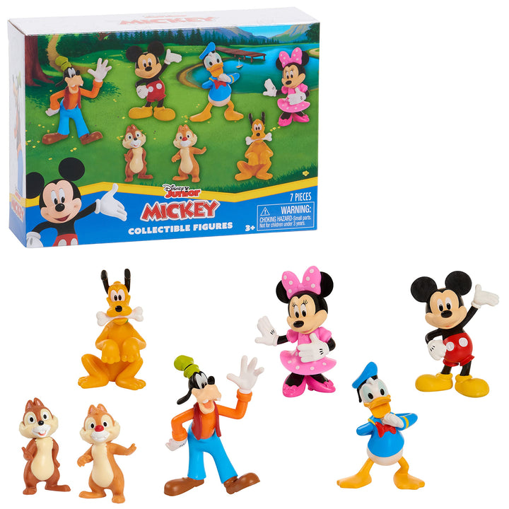 Mickey Mouse 7-Piece Figure Set, Mickey Mouse Clubhouse Toys, Officially Licensed Kids Toys for Ages 3 Up, Exclusive