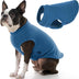 Gooby Stretch Fleece Vest Dog Sweater - Steel Blue, X-Large - Warm Pullover Fleece Dog Jacket - Winter Dog Clothes for Small Dogs Boy - Dog Sweaters for Small Dogs to Dog Sweaters for Large Dogs X-Large Length (16.5")