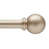 Kenney KN71705 Chelsea Ball End Standard Decorative Window Curtain Rod, 48-86" Adjustable Length, Soft Brass Finish, 5/8" Diameter Steel Tube, 1-Pack 48-86"