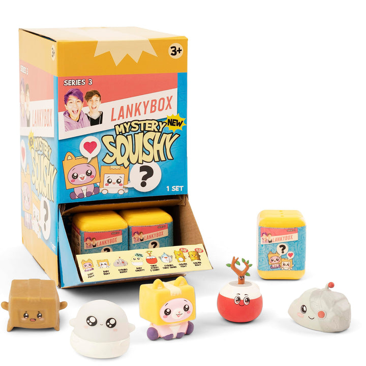 LankyBox Mini Mystery Figures – Party Pack 24-Pack - Series 3, Collectible Mini Figures, Squishy Figures, Officially Licensed Merch