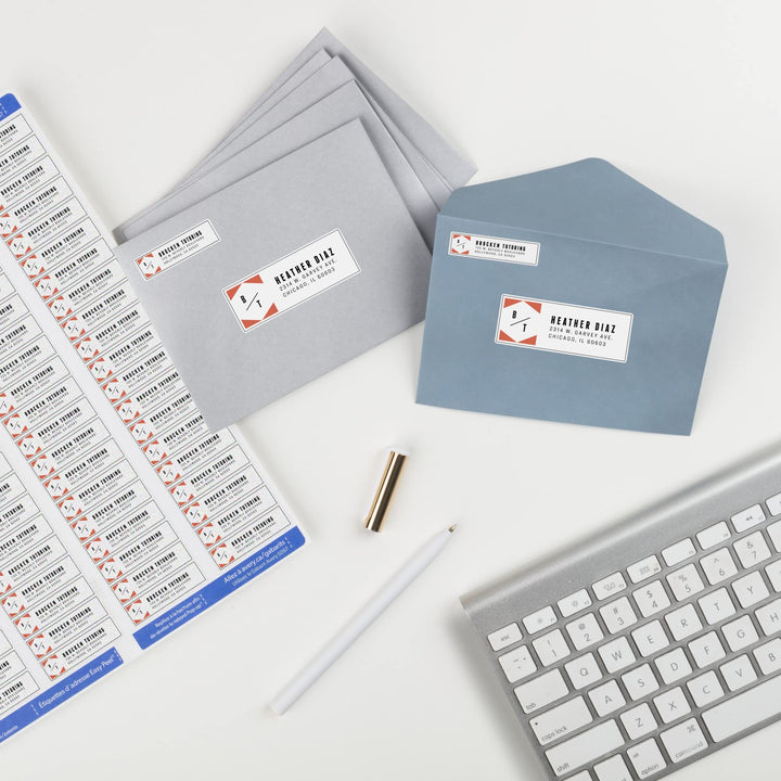 Avery Printable Return Address Labels with Sure Feed, 0.5" x 1.75", White, 2,000 Blank Mailing Labels (05267) 2,000 labels