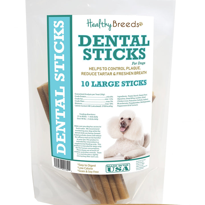 Healthy Breeds Poodle Dental Sticks Large 10 Count