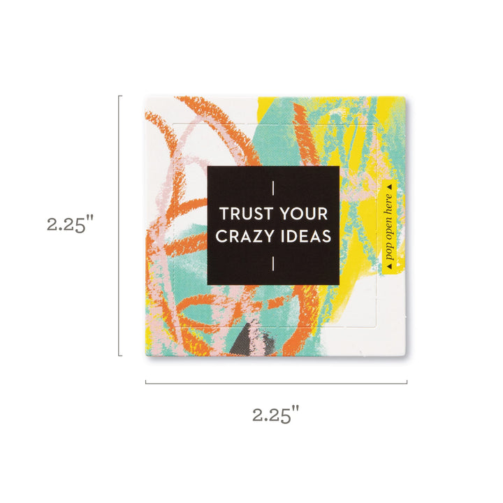 Compendium ThoughtFulls Pop-Open Cards — Trust Your Crazy Ideas — 30 Pop-Open Cards, Each with a Different Inspiring Message Inside