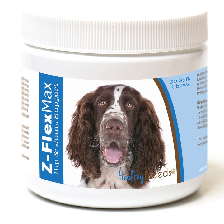 Healthy Breeds English Springer Spaniel Z-Flex Max Hip and Joint Soft Chews 50 Count
