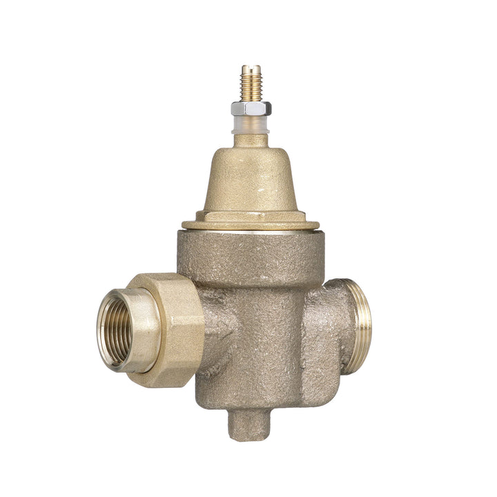 Watts Backflow Preventer 3/4 In Water Pressure Reducing Valve, Npt Thread Union X Npt Female, Max Work 400 psi, Adjust 25-75 psi