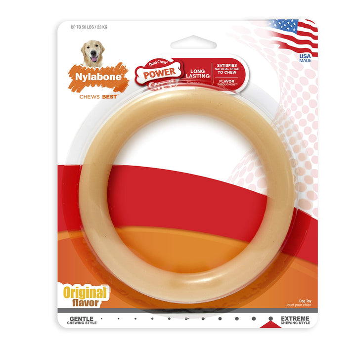 Nylabone Ring Power Chew Dog Toy Large - Up to 50 lbs. Large up to 50 lbs.