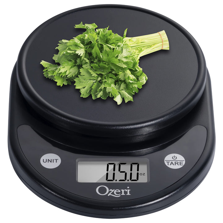 Ozeri Pronto Digital Multifunction Kitchen and Food Scale, All Black