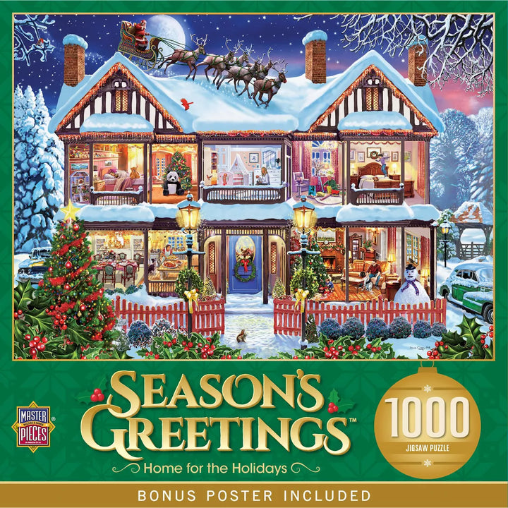 Masterpieces 1000 Piece Christmas Jigsaw Puzzle - Home for the Holidays.