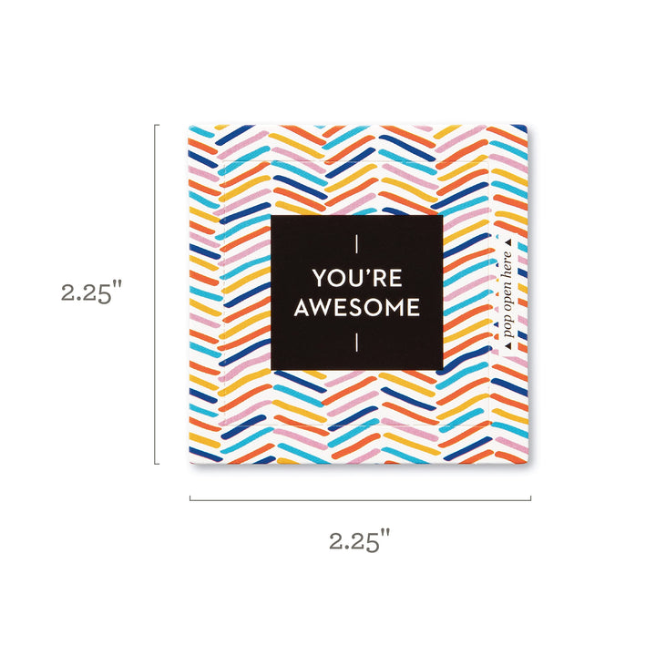 Compendium ThoughtFulls Pop-Open Cards — 3-Pack of You're Awesome, Smile, Be Happy — 90 Pop-Open Cards, Each with a Different Message Inside 3-Pack - You're Awesome, Smile, Be Happy