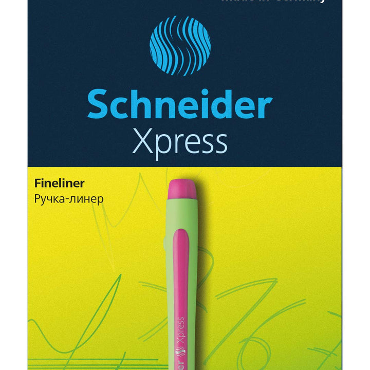 Xpress Premium Fineliner, 0.8 mm Porous Point, Light Green Barrel, Violet Ink, Box of 10 (190008),Purple