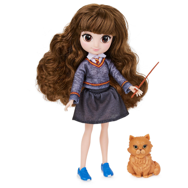 Wizarding World Harry Potter, 8-inch Brilliant Hermione Granger Doll Gift Set with 5 Accessories and 2 Outfits, Kids Toys for Ages 5 and up