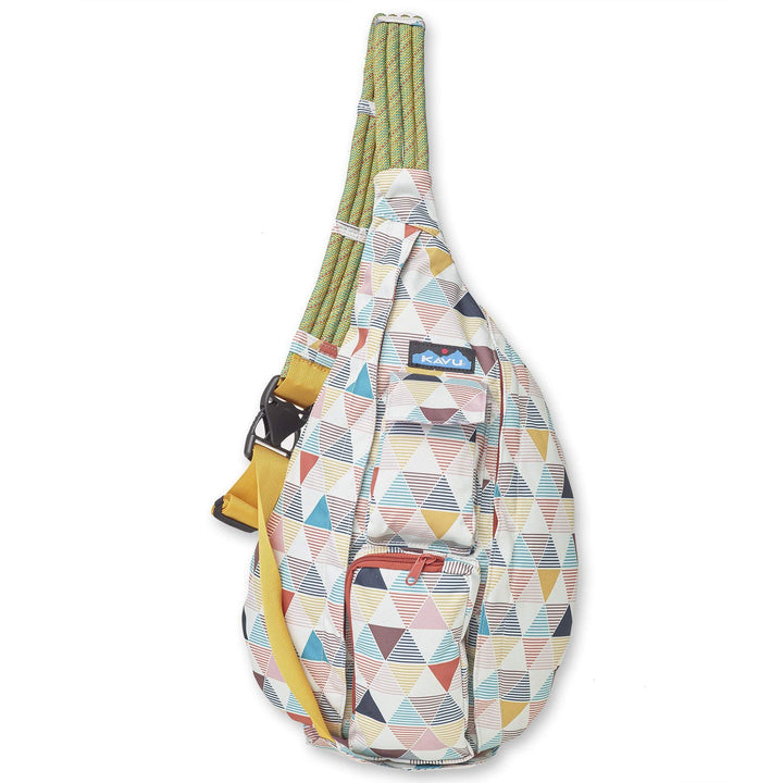 KAVU Original Rope Sling Bag Polyester Crossbody Backpack - Carbon Tribal One Size