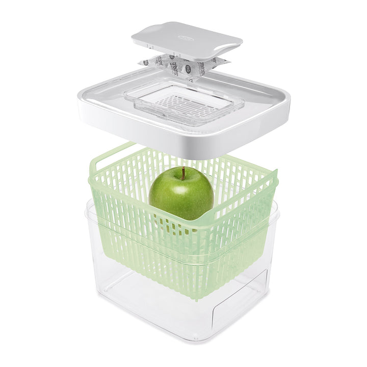 OXO Good Grips GreenSaver Produce Keeper - 4.3 Qt,White Medium - 4.3 QT