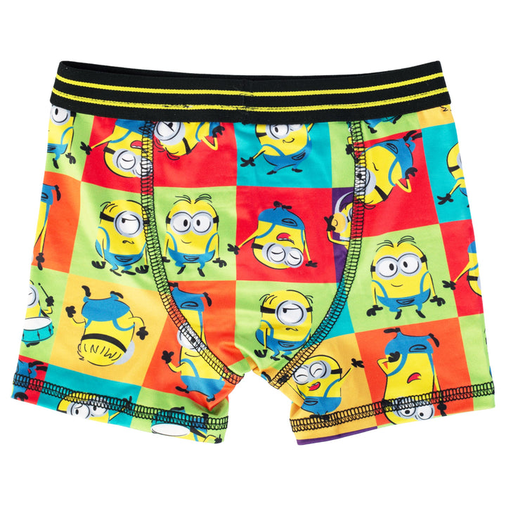 Despicable Me Boys' Minions  Exclusive 7-Pack Athletic Boxer Briefs in Sizes 2/3t, 4t, 4, 6 and 8 7-pack Athletic Boxer Brief