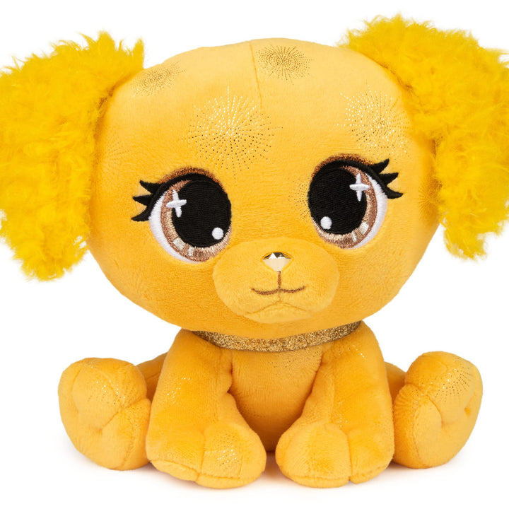 GUND P.Lushes Pets Gem Stars Collection, Samara Sunrise Puppy Stuffed Animal, Yellow/Gold, 6”