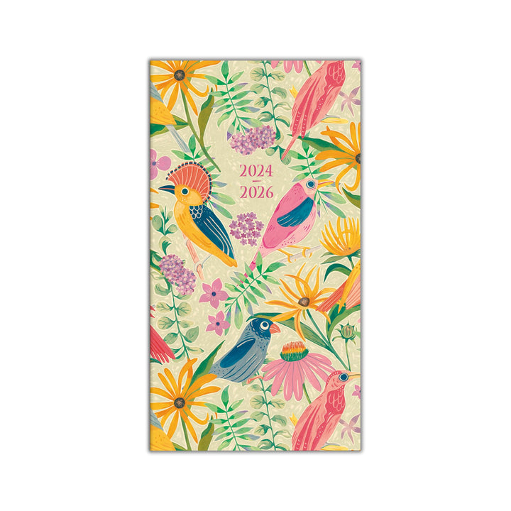 2025 Pocket Planner: Two-Year-Plus Monthly Pocket Calendar Planner (29-Month): August 2024 - December 2026, 6.5" x 3.5" - Birds & Blooms