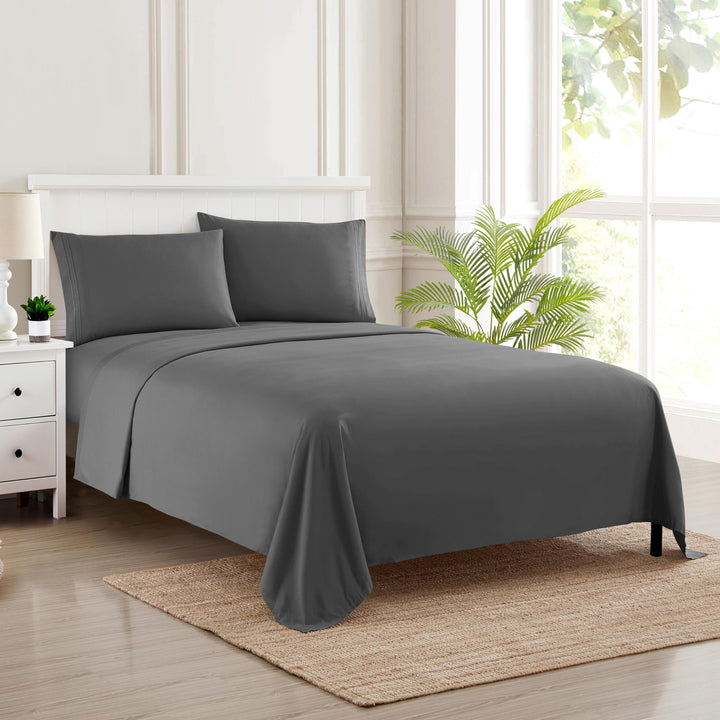 Full Size Sheet Sets - Breathable Luxury Sheets with Full Elastic & Secure Corner Straps Built In - 1800 Supreme Collection Extra Soft Deep Pocket Bedding Set, Sheet Set, Full, Taupe