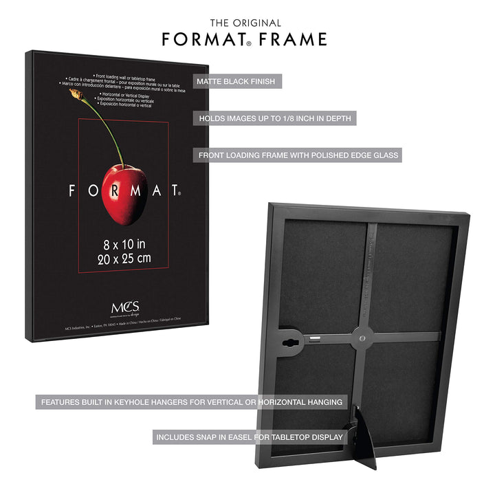 MCS Format Picture Frames, Gallery Wall Frames, Black, 6 x 8, 12-Pack 12 pk 6 x 8 in