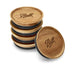 Ball Jar Wooden Storage Lids, regular, Brown, 5 Count (Pack of 1) Acacia Wood Regular Mouth, 5 Count (Pack of 1)