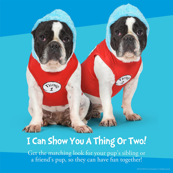 The Cat in The Hat: Halloween Thing 2 Costume- Small | Funny Halloween Costumes for Dogs, Officially Licensed Dr. Seuss Dog Halloween Costume (FF23034)