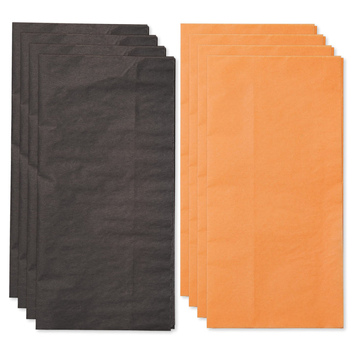 Papyrus 8 Sheet Halloween Tissue Paper, Orange and Black