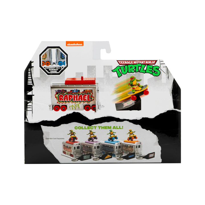 Teenage Mutant Ninja Turtles 5" Switch Kick Subway Launcher - Raphael -Launch and Battle with Ninja Action - Ages 3+