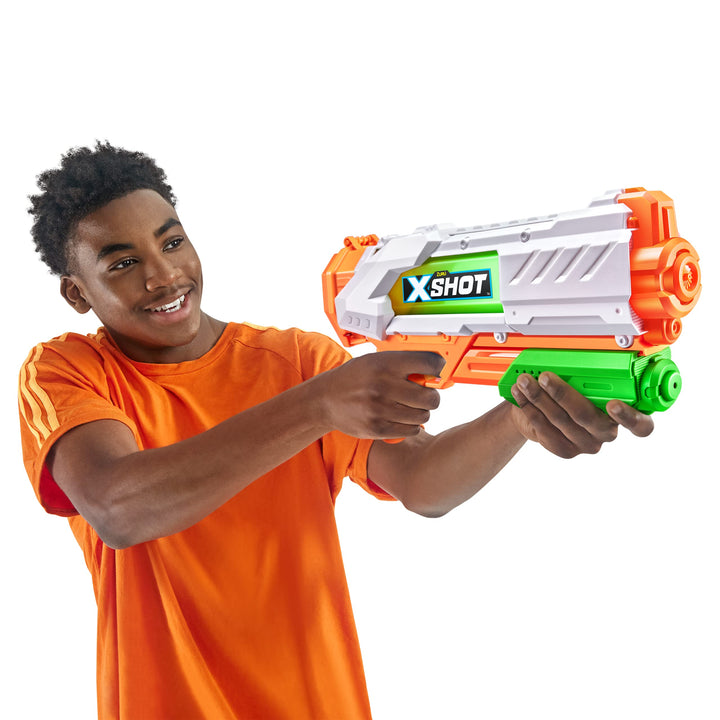 X-Shot Fast Fill Water Blaster Party Pack by ZURU - 2X Fast Fill Water Blasters 7X Stems, (210+ Self Sealing Water Balloons) Fills with Water in just 1 Second!