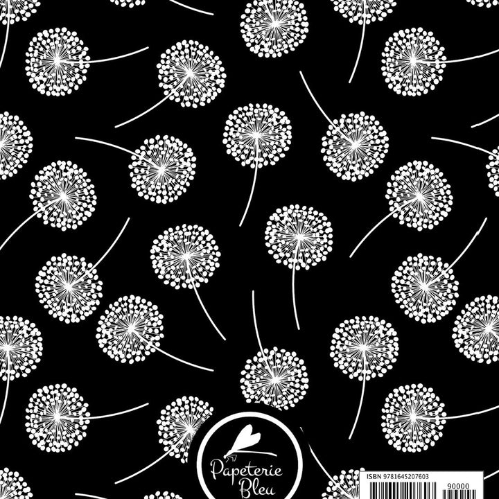 2020 Weekly Planner: January 1, 2020 to December 31, 2020: Weekly & Monthly View Planner, Organizer & Diary: White Dandelions on Black 760-3