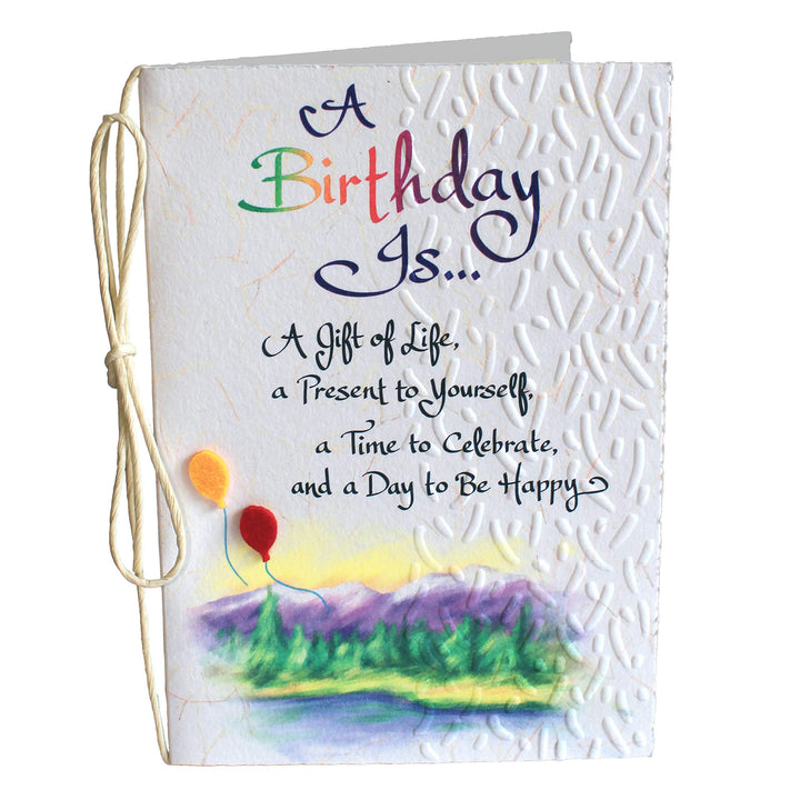 Blue Mountain Arts Birthday Card—Happy Birthday Greeting Card for a Family Member, Friend, or Loved One (A Birthday Is…) landscape colors