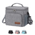 Maelstrom Lunch Box for Men,Insulated Lunch Bag Women/Men,Leakproof Lunch Cooler Bag, Lunch Tote Bag 4.New Single Layer - Grey 4.New Single-Layer (8L/12cans)