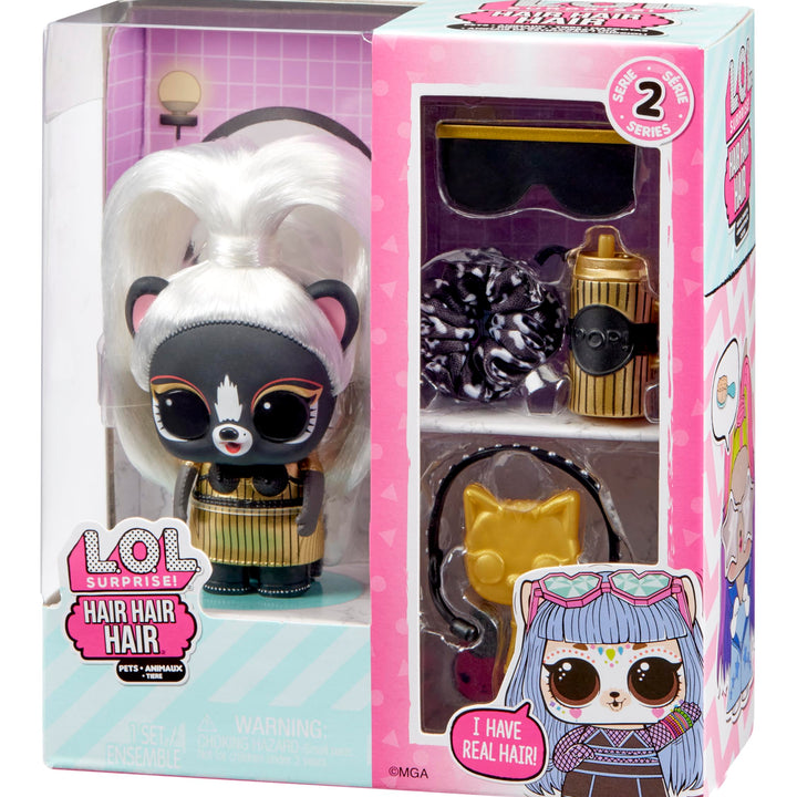 L.O.L. Surprise! Hair Pets with 10 Surprises- Collectible Pet with Real Hair, Including Music Themed Accessories, Holiday Toy, Great Gift for Kids Girls Boys Ages 4, 5, 6+ Years Old - Assorted Toy