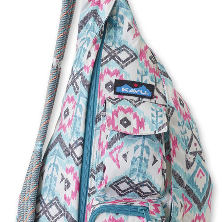 KAVU Original Rope Sling Bag Polyester Crossbody Backpack - Carbon Tribal One Size