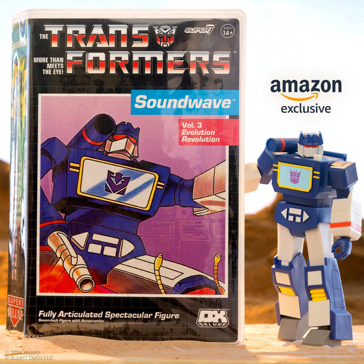 Super7 Transformers Deluxe Wave 01 (VHS) - Soundwave (VHS) Action Figure -  Exclusive Deluxe - Soundwave (VHS)