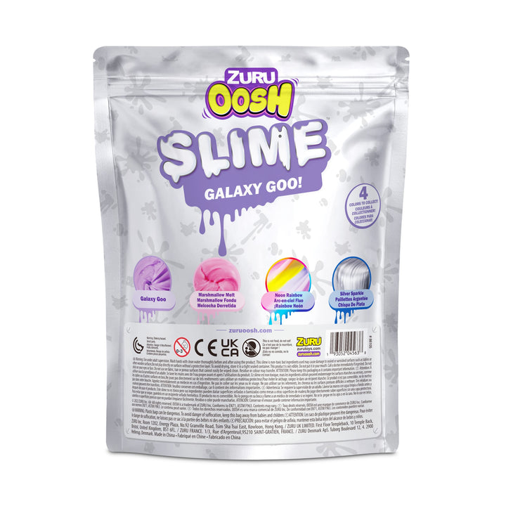 Oosh Slime Large Foilbag 800g (Purple) by ZURU, Gooey Slime and Epic Stretchy Slime for Girls and for Kids Purple