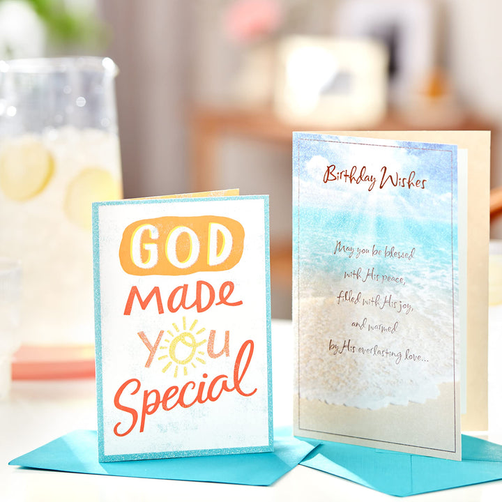 American Greetings Religious Birthday Card (Beach) Beach